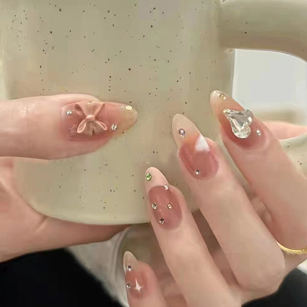 12 Sizes-24 Pcs Press On Nails Z281