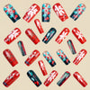 12 Sizes-24 Pcs Press On Nails Y1313