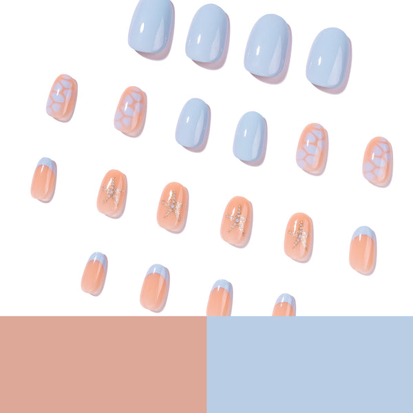 12 Sizes-24 Pcs Press On Nails JP4410
