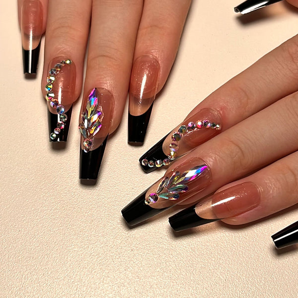 12 Sizes-24 Pcs Press On Nails JP2446