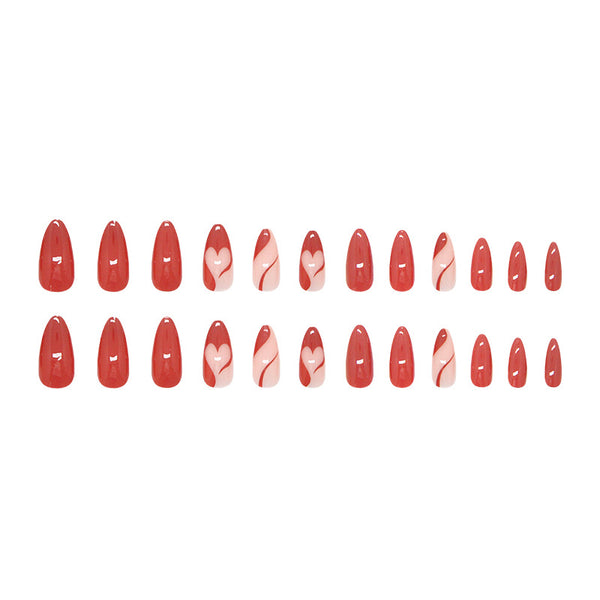 12 Sizes-24 Pcs Press On Nails W1919