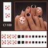 12 Sizes-24 Pcs Press On Nails C1100