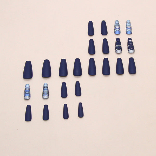 12 Sizes-24 Pcs Press On Nails W1961