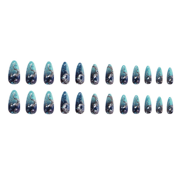 12 Sizes-24 Pcs Press On Nails W1928