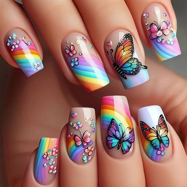 12 Sizes-24 Pcs Press On Nails Y584