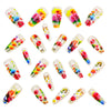 12 Sizes-24 Pcs Press On Nails Y1108
