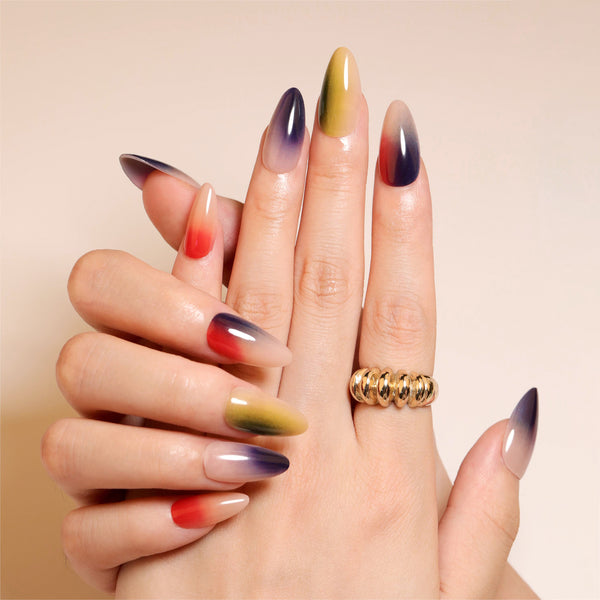 12 Sizes-24 Pcs Press On Nails JP3505