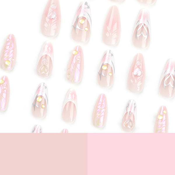 12 Sizes-24 Pcs Press On Nails JP2950