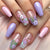 12 Sizes-24 Pcs Press On Nails JP3722