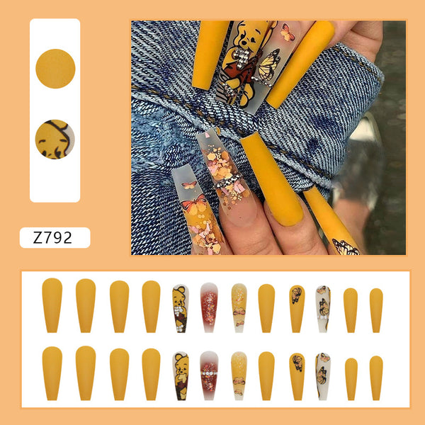 12 Sizes-24 Pcs Press On Nails Z792