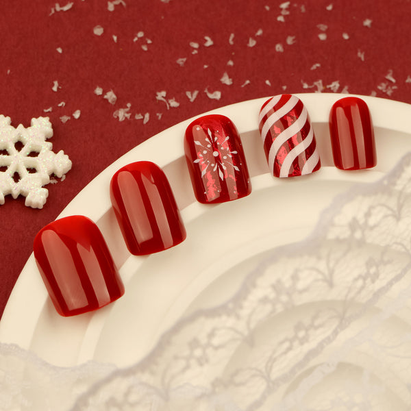 12 Sizes-24 Pcs Press On Nails JP2XXX