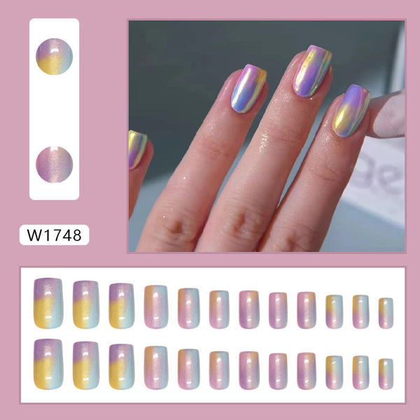 12 Sizes-24 Pcs Press On Nails W1748