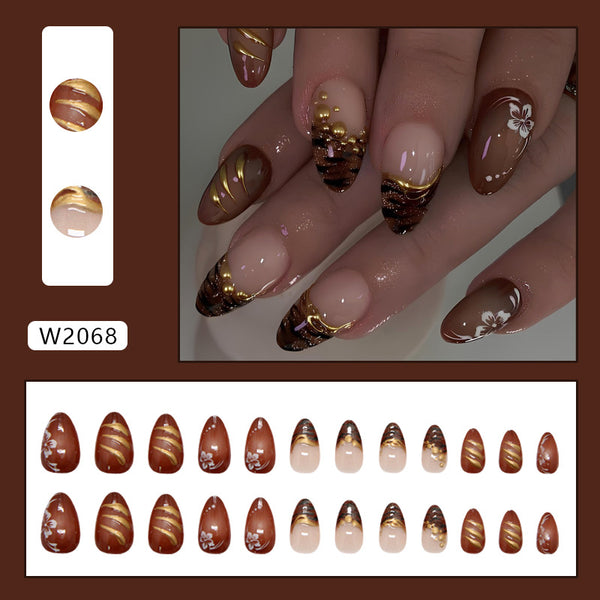 12 Sizes-24 PcsPress On Nails W2068