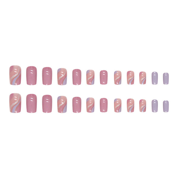 12 Sizes-24 Pcs Press On Nails W899
