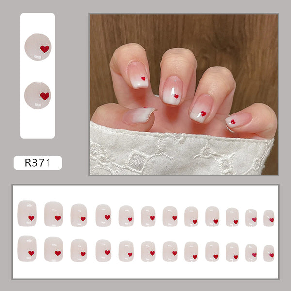 12 Sizes-24 Pcs Press On Nails R361