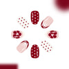 12 Sizes-24 Pcs Press On Nails C1413
