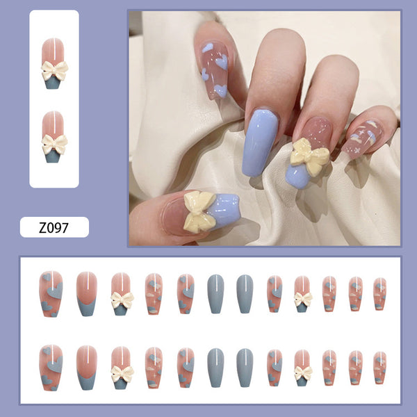 12 Sizes-24 Pcs Press On Nails Z082