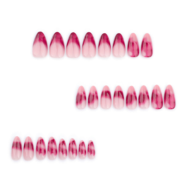 12 Sizes-24 Pcs Press On Nails JP3581