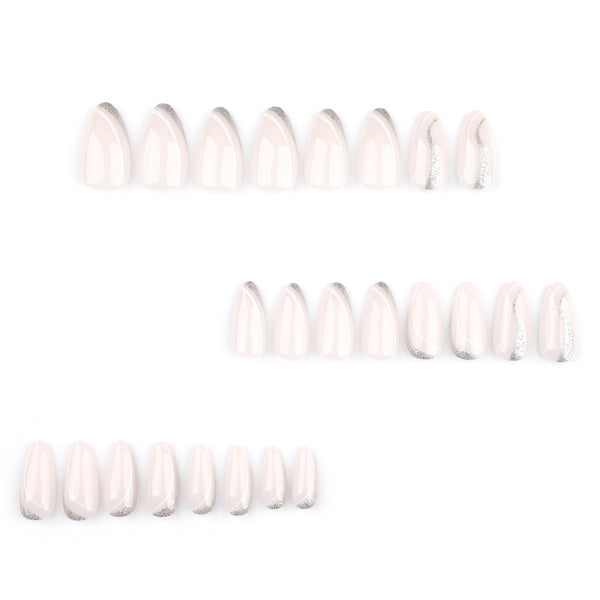 12 Sizes-24 Pcs Press On Nails JP3664