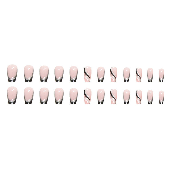 12 Sizes-24 Pcs Press On Nails Y008