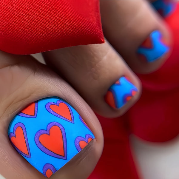 12 Sizes-24 Pcs Press On Nails Y608