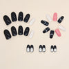 12 Sizes-24 Pcs Press On Nails W1173