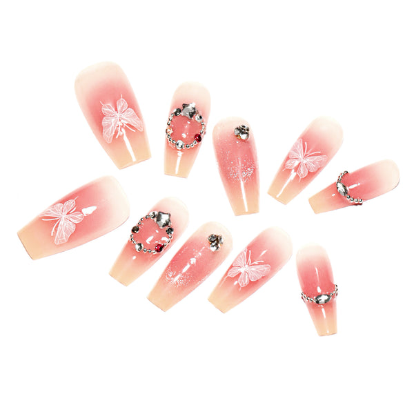 12 Sizes-24 Pcs Press On Nails nail-accessory