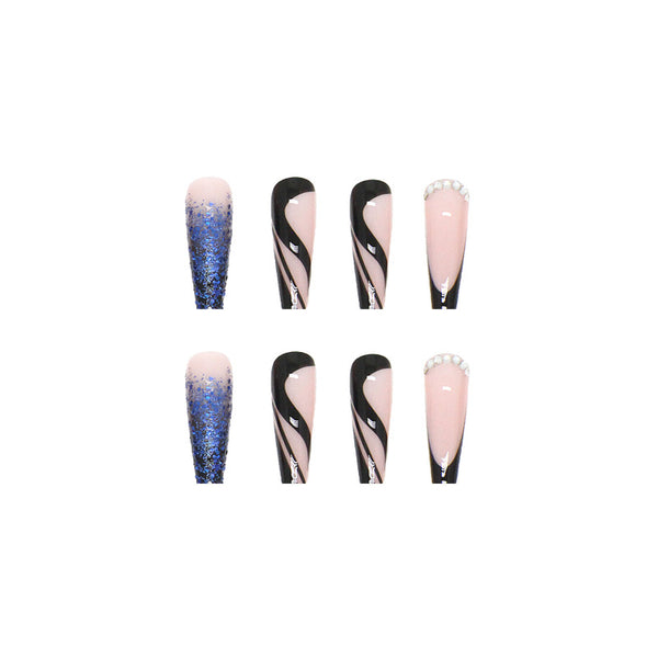 12 Sizes-24 Pcs Press On Nails Z385