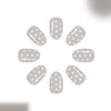 12 Sizes-24 Pcs Press On Nails C1697