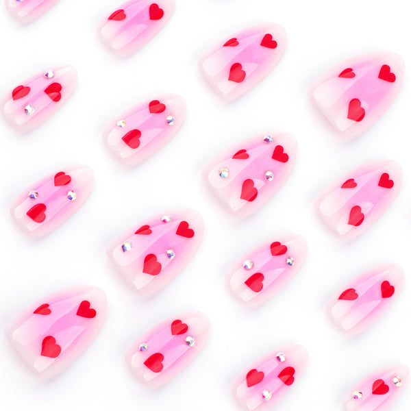 12 Sizes-24 Pcs Press On Nails JP3632