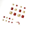 12 Sizes-24 Pcs Press On Nails JP1185