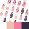 12 Sizes-24 Pcs Press On Nails JP3542