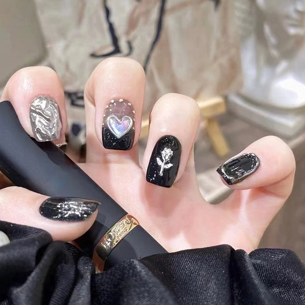 12 Sizes-24 Pcs Press On Nails Z443