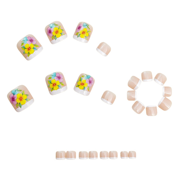 12 Sizes-24 Pcs Press On Nails Y1975