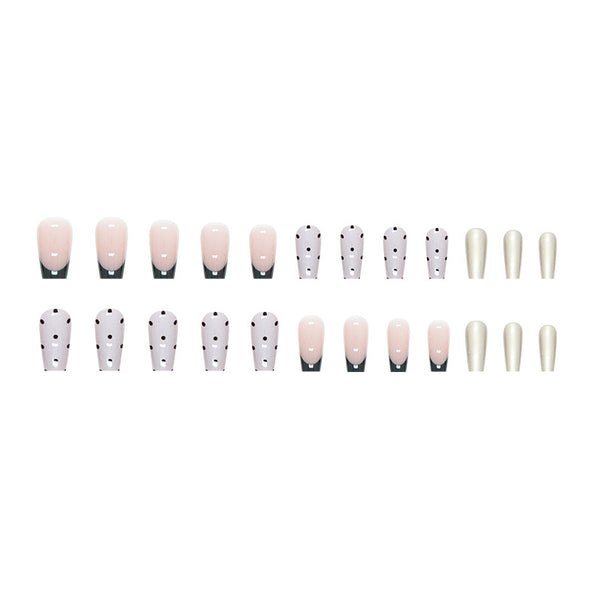 12 Sizes-24 Pcs Press On Nails R764