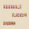 12 Sizes-24 Pcs Press On Nails Y1201