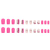 Medium Pink Square Press on Nails - W861