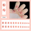 12 Sizes-24 Pcs Press On Nails R560