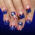 12 Sizes-24 Pcs Press On Nails C1745