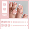 12 Sizes-24 Pcs Press On Nails C1195