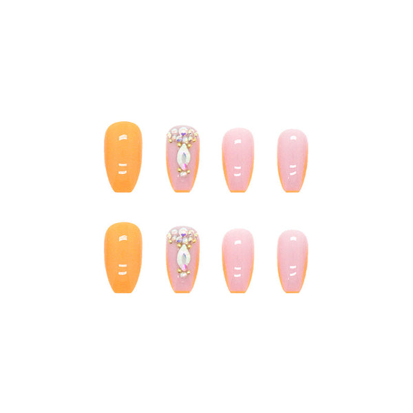 12 Sizes-24 Pcs Press On Nails Z398