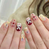 12 Sizes-24 Pcs Press On Nails R716