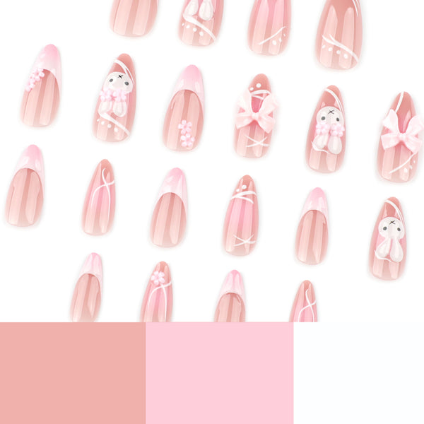12 Sizes-24 Pcs Press On Nails JP4013