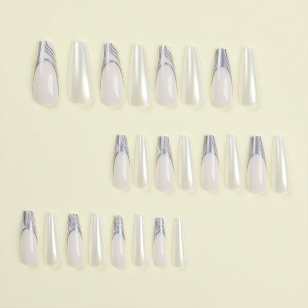 12 Sizes-24 Pcs Press On Nails JP2745