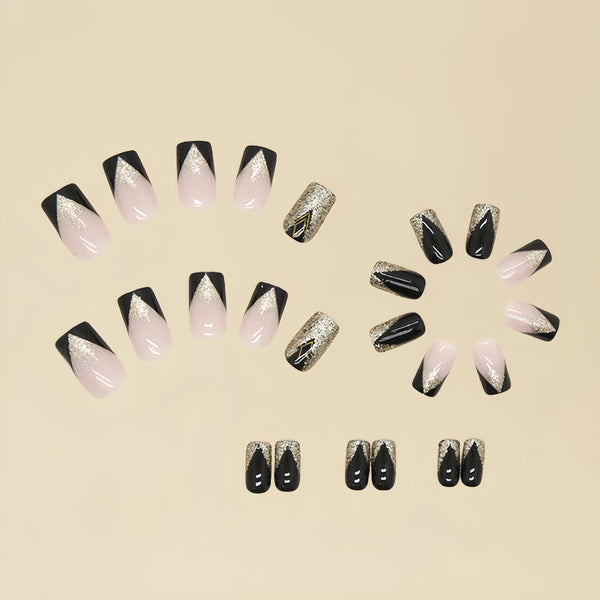 12 Sizes-24 Pcs Press On Nails Y002