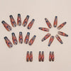12 Sizes-24 Pcs Press On Nails W1078