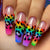 12 Sizes-24 Pcs Press On Nails Y724