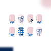 12 Sizes-24 Pcs Press On Nails C1383