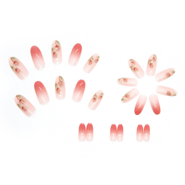12 Sizes-24 Pcs Press On Nails R586