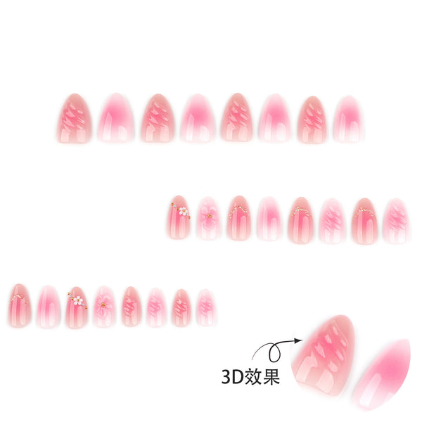12 Sizes-24 Pcs Press On Nails JP4088